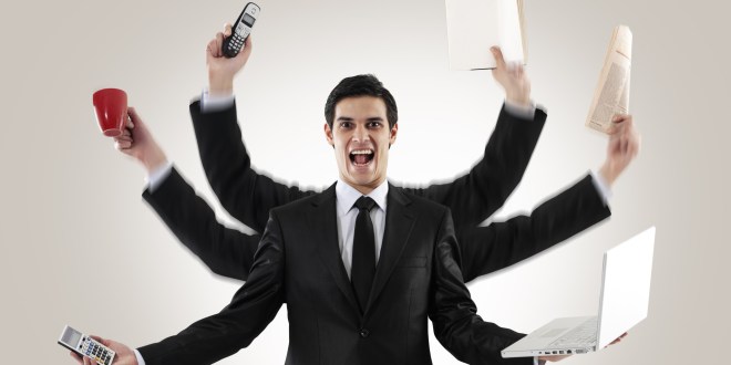 Multi-tasking man